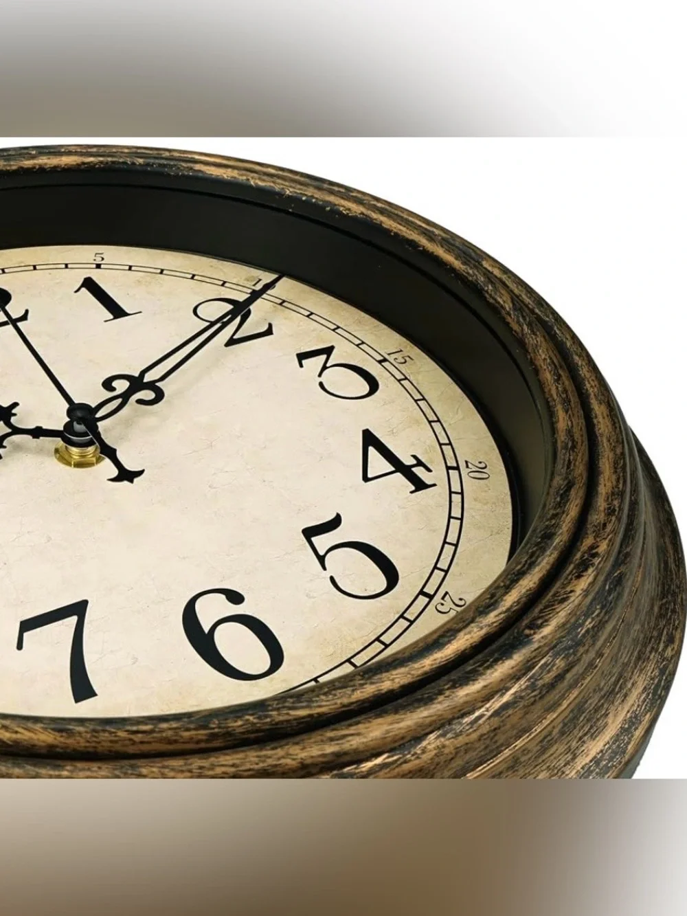 NEW IN BOX 🕰️  PLUMMET RETRO 12” ROUND COPPER GOLD BATTERY-OPERATED WALL CLOCK